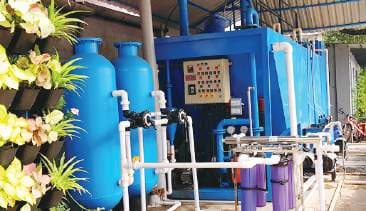 Packaged sewage treatment unit